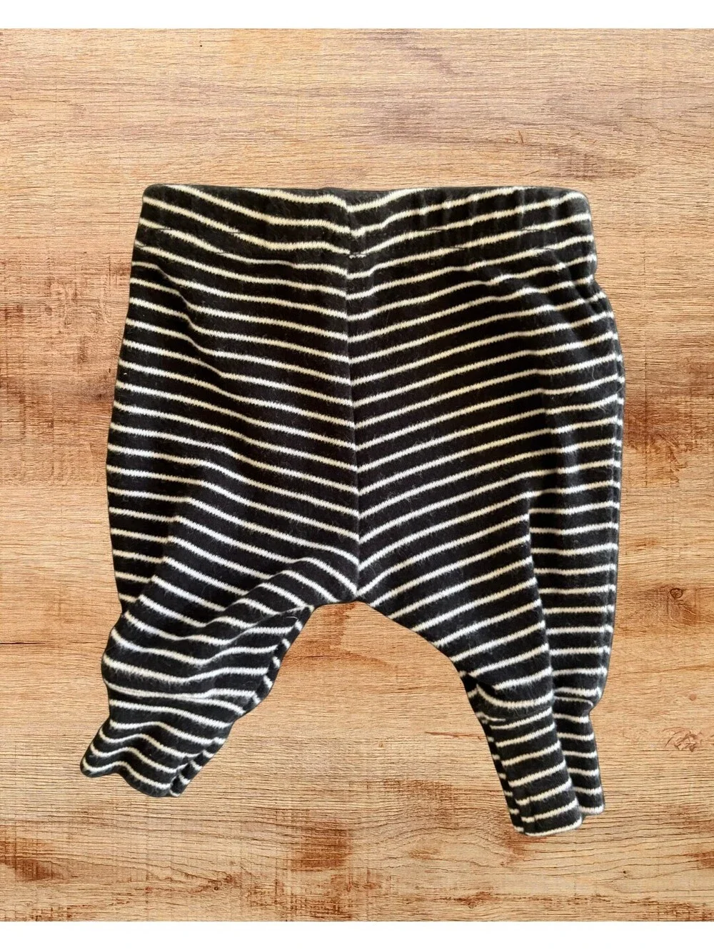 Child of Mine Black & White Striped Newborn Baby Pants
